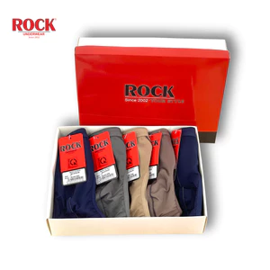 Quần Lót Nam Thun Lạnh ROCK Quà Tặng Co Giãn Thoải Mái, Quần Sịp Nam Cá Tính Thoải Mái Cả Ngày