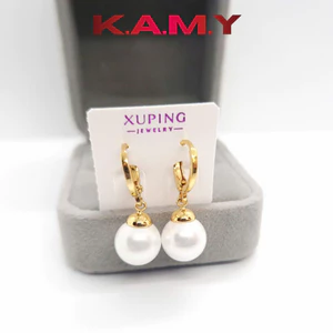 Bông tai tròn tòn ten mạ vàng Xuping cao cấp – khuyên tai nữ sang trọng, phong cách Hàn Quốc