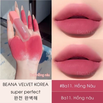 Son BeAna son hồng nâu son hồng đào son màu hồng son tone hồng nhẹ nhàng cá tính