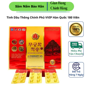 Tinh Dầu Thông Chính Phủ VVIP Hàn Quốc 180 Viên - Mugunghwa Jeoksong Chất Lượng Cao ( hàng mới về )