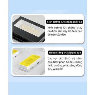 Đèn pha NLMT gấp gọn xoay 360 độ siêu sáng chống nước IP65 dùng ngoài trời tiết kiệm điện
