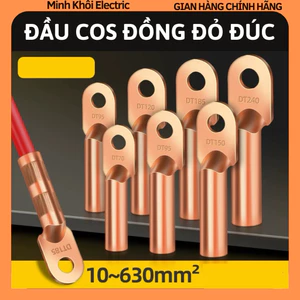 Đầu Cos Đồng Đỏ Đúc, đầu cos đồng đúc, cốt trần, cốt dài tròn Cao Cấp