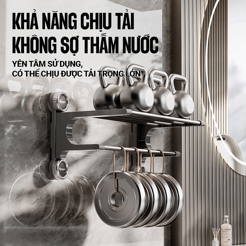 Kaleis Giá Treo Khăn Phòng Tắm Dán Tường Hút Chân Không - Cố Định Chắc Chắn, Dễ Lắp Đặt, Xoay Linh Hoạt