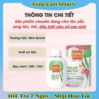 Viên uống hỗ trợ mọc tóc Merz Spezial của Đức -Date mới đủ bill