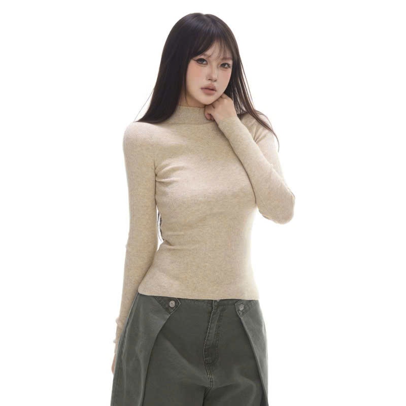 (SẴN) Áo thun giữ nhiệt bozip lót nỉ cổ 5 phân ấm áp mùa thu đông dày dặn đứng form màu trung tính ATDT054 - Tiktik