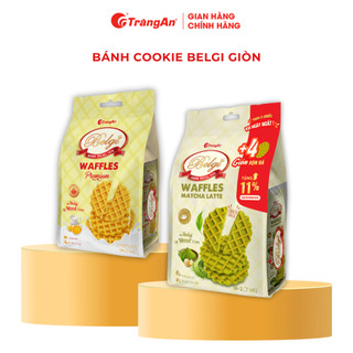 Bánh quy trứng sữa giòn 250g Belgi Tràng An vị trứng sữa, Matcha Latte, Rau Củ Phô Mai