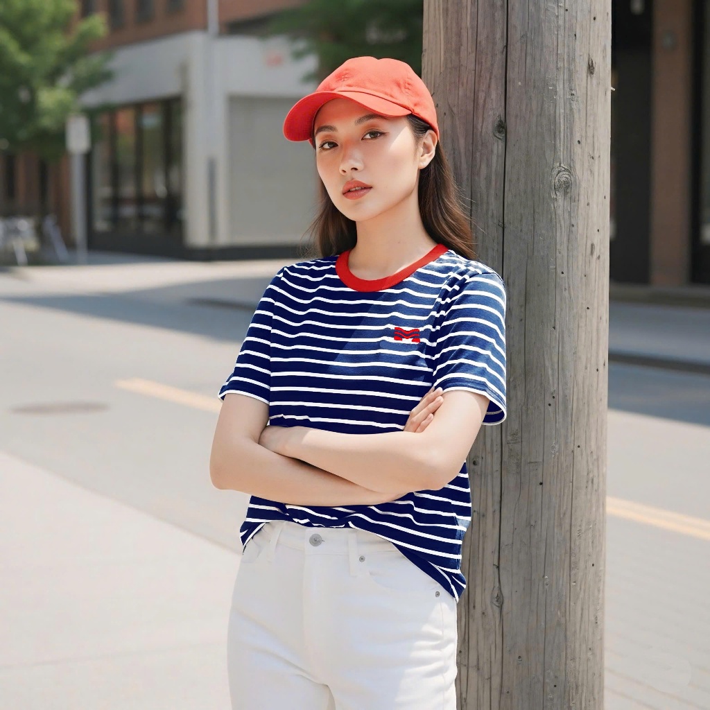 Áo Thun Mirage Cổ Viền Đỏ Sọc Xanh Đen Bắt Mắt Local Brand Chất Cotton Mềm Mịn.