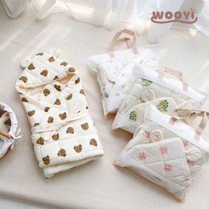 Kembaby - Chăn Ủ Xô Muslin Trần Bông In Hoạ Tiết Cho Bé