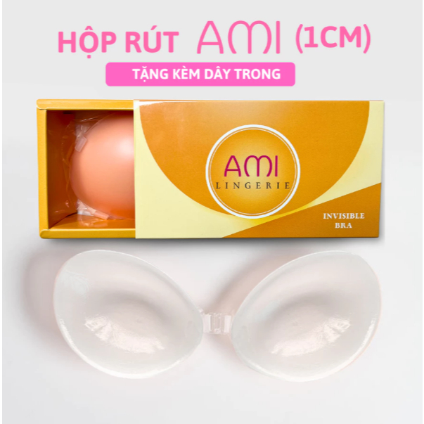 [Peinn] Áo Dán Silicon Trong Suốt Giúp Nâng Ngực Tạo Khe Tái Sử Dụng Nhiều Lần Có Kèm Dây Trong  463