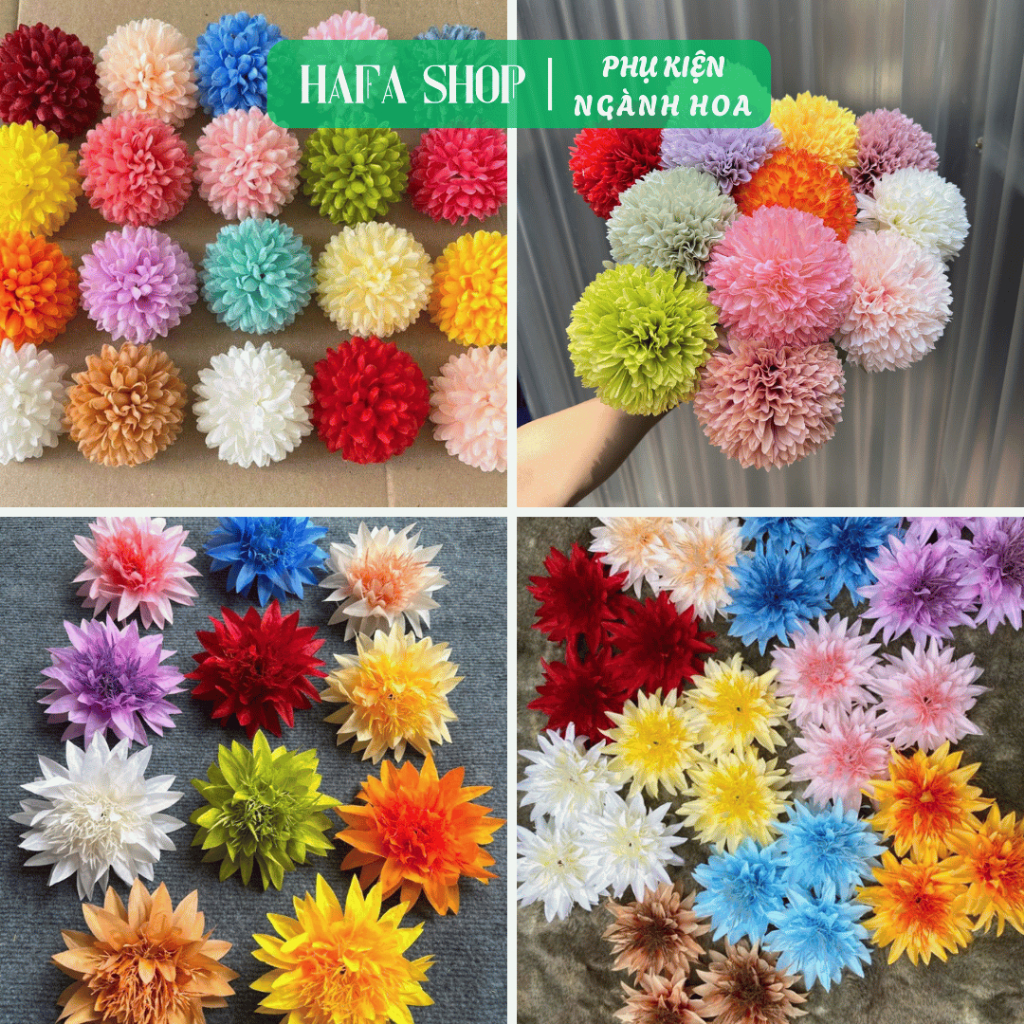 Sỉ 10 Đầu Bông Hoa Cúc Râu, Cúc Xù Trang Trí Oản Tết, Giỏ Quà, Cháp ...