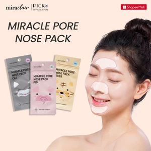 1 GÓI mặt nạ lột mụn mũi MIRACLAIR Pore Nose Pack 3EA