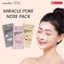 1 GÓI mặt nạ lột mụn mũi MIRACLAIR Pore Nose Pack 3EA