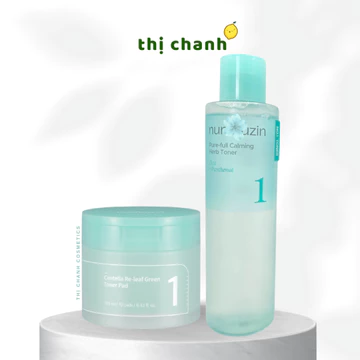 (Nhập Khẩu) Toner/ Toner Pad NUMBUZIN No.1 Pure-Full Calming Herb Toner/ Centella Re-Leaf Green Toner Pad