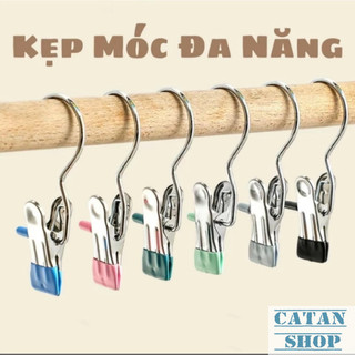Móc Kẹp Đa Năng Inox Không Gỉ Siêu Bền Kẹp Đồ Dùng Nhỏ Treo Tiện Lợi Trong Nhà Và Ngoài Trời