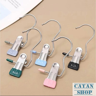 Móc Kẹp Đa Năng Inox Không Gỉ Siêu Bền Kẹp Đồ Dùng Nhỏ Treo Tiện Lợi Trong Nhà Và Ngoài Trời