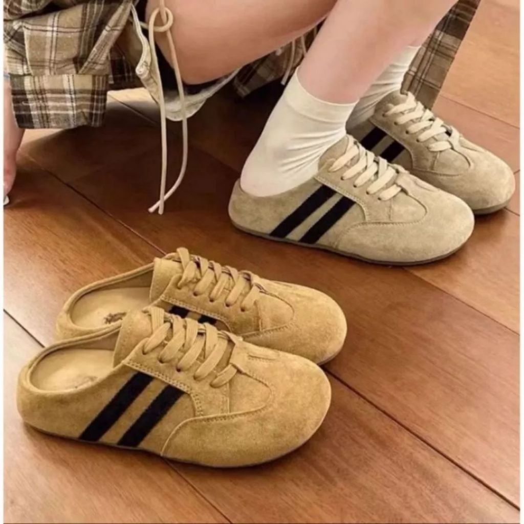 Sục Nữ Da Lộn, Sục Nữ 2 Vạch Da Lộn Đế Cao Hợp Mọi Phong Cách N45  || AnshoesDynasty