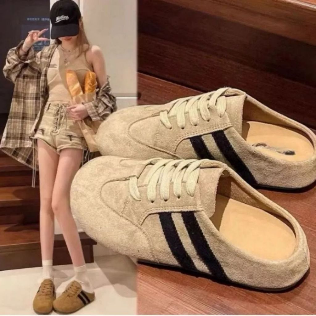 Sục Nữ Da Lộn, Sục Nữ 2 Vạch Da Lộn Đế Cao Hợp Mọi Phong Cách N45  || AnshoesDynasty