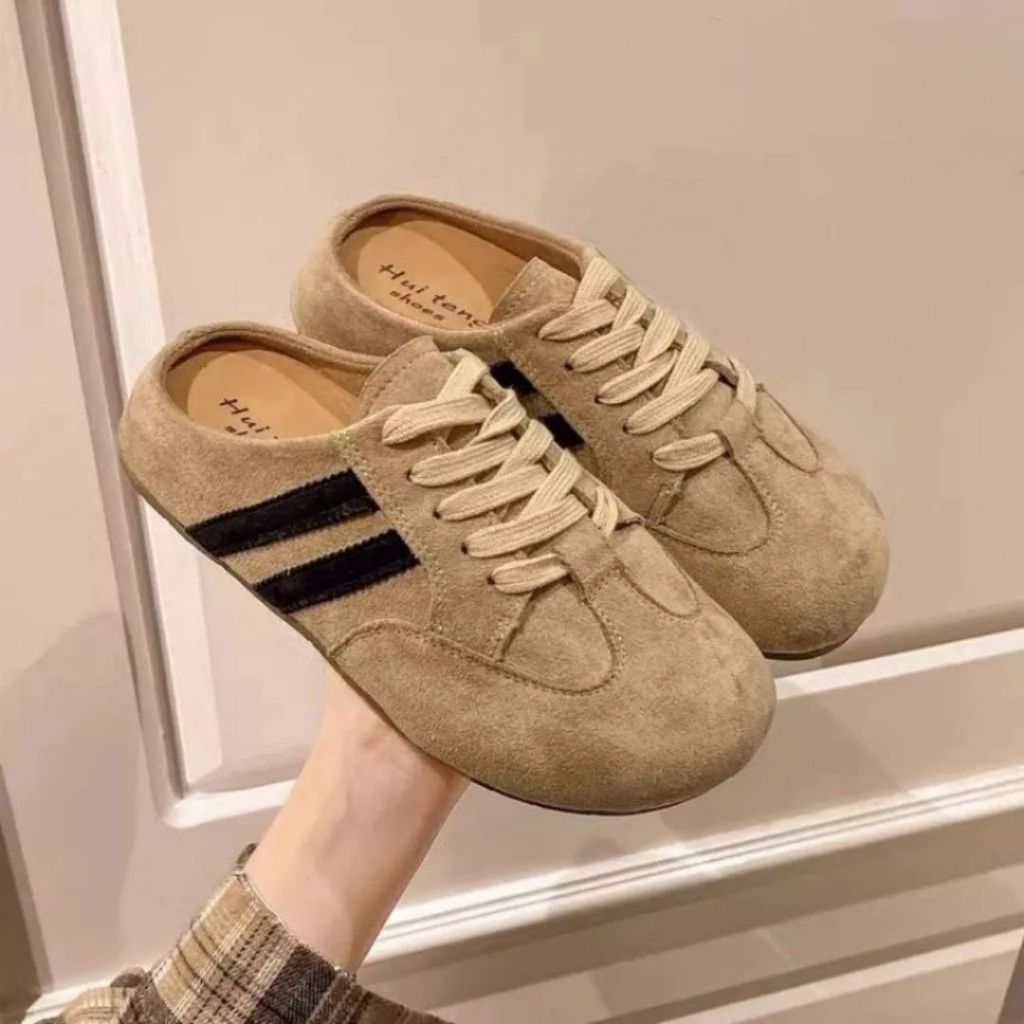 Sục Nữ Da Lộn, Sục Nữ 2 Vạch Da Lộn Đế Cao Hợp Mọi Phong Cách N45  || AnshoesDynasty