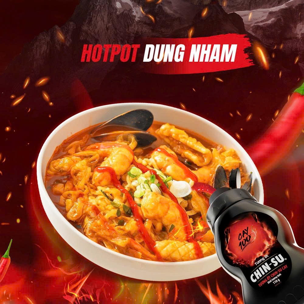 Combo 2 Tương ớt CHIN-SU CAY 100 x chai x 110gr