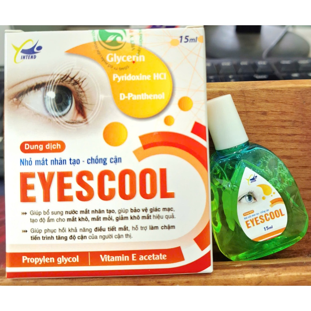 Nhỏ mắt nhân tạo Eyescool – Chống cận thị, Giảm khô mắt, mỏi mắt, đau mắt đỏ, phục hồi mắt