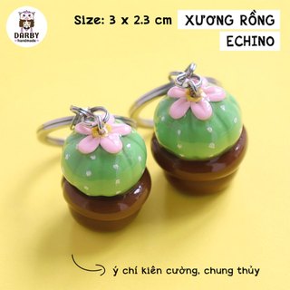 (Đồ Handmade) Móc khóa XƯƠNG RỒNG ECHINO - Thép không gỉ