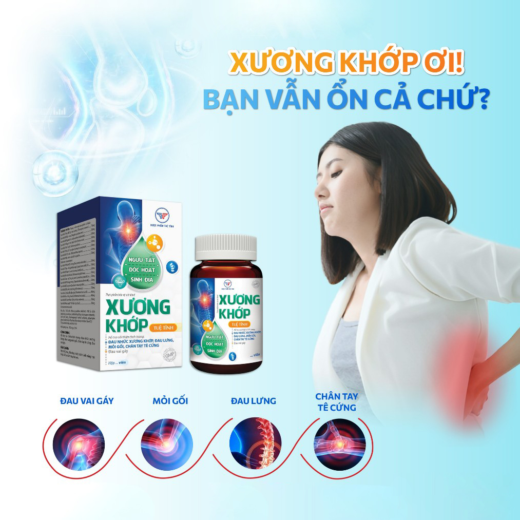 Viên Uống Xương Khớp Tuệ Tĩnh, Hỗ Trợ Cải Thiện, Đau Nhức Xương Khớp, Đau Lưng, Mỏi Gối, Đau Vai Gáy