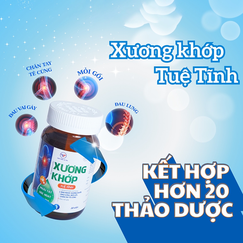 Viên Uống Xương Khớp Tuệ Tĩnh, Hỗ Trợ Cải Thiện, Đau Nhức Xương Khớp, Đau Lưng, Mỏi Gối, Đau Vai Gáy