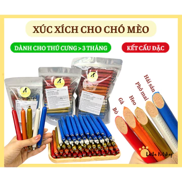 Xúc xích cho chó mèo, thức ăn cho chó mèo cung cấp dinh dưỡng cho thú cưng | LAILA PET SHOP
