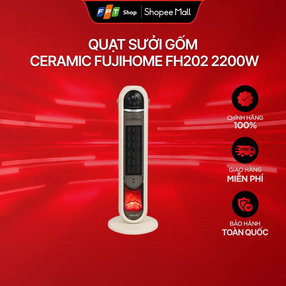 Quạt sưởi gốm Ceramic Fujihome FH202 2200W