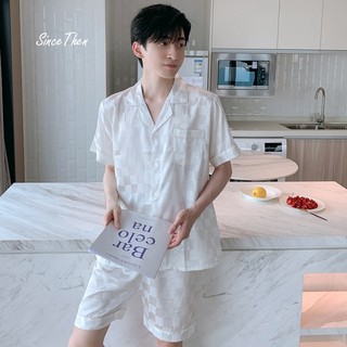 Pijama nam mặc nhà lụa mát mẻ, đồ ngủ nam cao cấp - Since Then