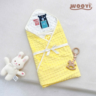 KEMBABY - CHĂN Ủ NHUNG WOOYI THÊU HÌNH CUTE