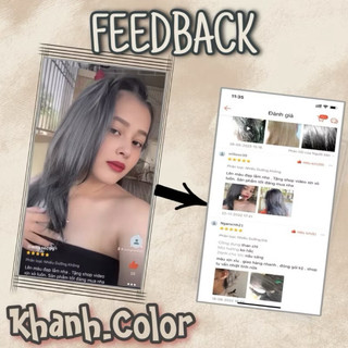 Thuốc Nhuộm Tóc Màu Than Chì - Xám Đen 100G Khanh.color