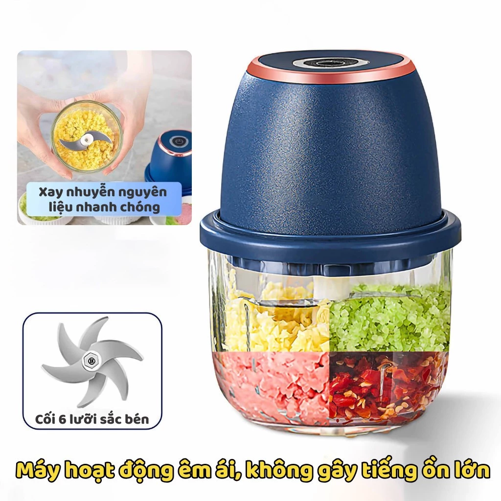 Máy xay tỏi tiêu cầm tay điện mini - sản phẩm chính