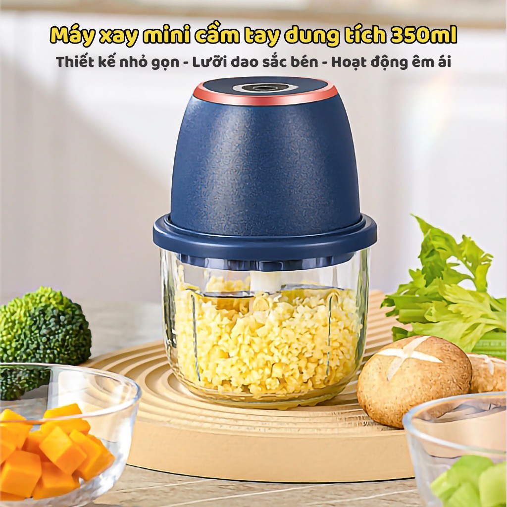 Máy xay tỏi và tiêu cầm tay điện mini - Máy xay tỏi và tiêu tiện lợi, Máy xay nhà bếp