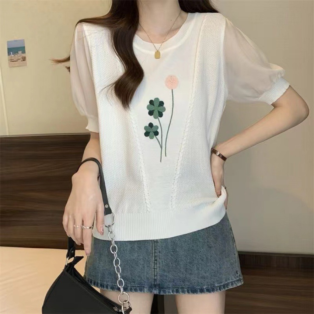 Áo len mongtoghi QC,áo len dệt kim nữ hàng thanh lý mới hoạ tiết dễ thương size 55-62kg.