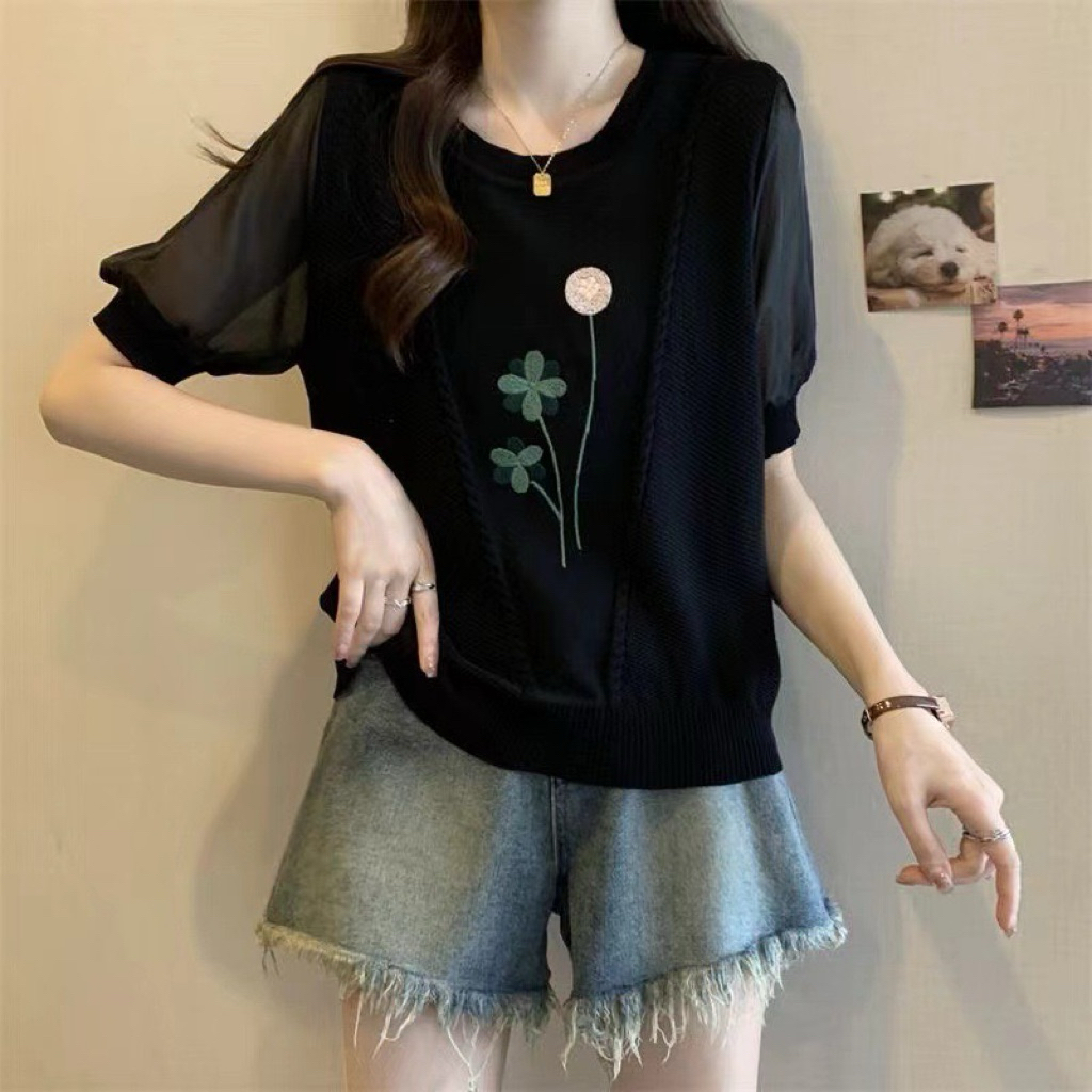 Áo len mongtoghi QC,áo len dệt kim nữ hàng thanh lý mới hoạ tiết dễ thương size 55-62kg.