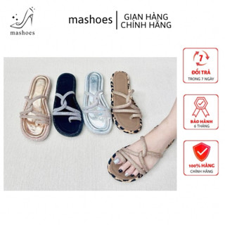 Dép Nữ Kẹp Sỏ Ngón Đính Xoàn Cao Cấp MA Shoes –  Đế Bánh Mì Cao 3cm D4792