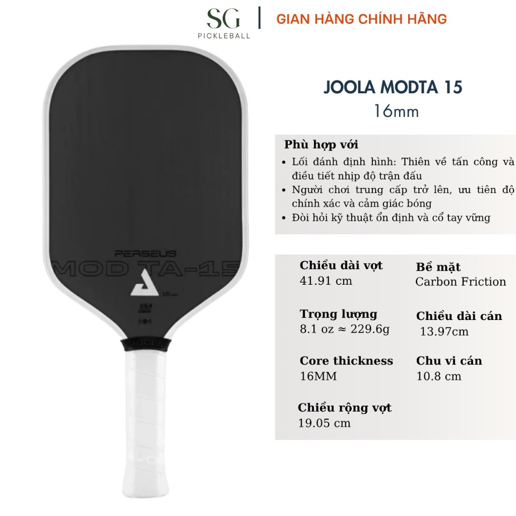Vợt Joola Ben John Perseus MODTA 15 - 16MM | Shopee Việt Nam