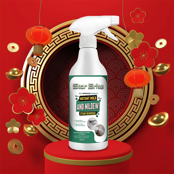 Chai Xịt Tẩy Mốc Tường STAR BRITE 500ml - Làm Sạch Vết Rêu Mốc Lâu Ngày Trên Tường, Sàn Nhà Đá Hoa