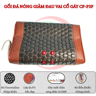 Gối Đá Nóng Carefit Cao Cấp Giúp Giảm Đau Vai Cổ Gáy, Chuyên Dành Cho Người Đau Cổ Vai Gáy