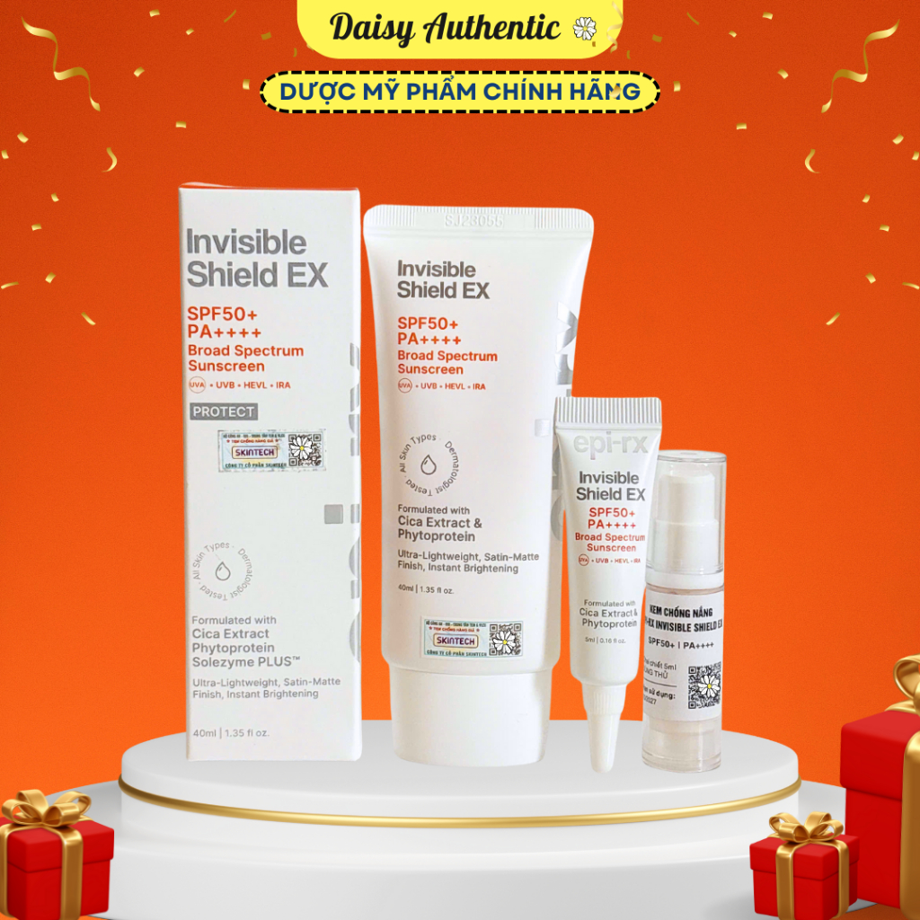 Kem Chống Nắng Epi-RX Invisible Shield EX SPF50++++ 5mL, 40ml | Shopee ...