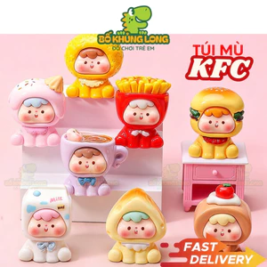 Set Túi Mù Mini Phiên Bản KFC Thức Ăn Nhanh Kẹo Bóc Quà Bí Mật Set Túi Mù Blind Bag BỐ KHỦNG LONG