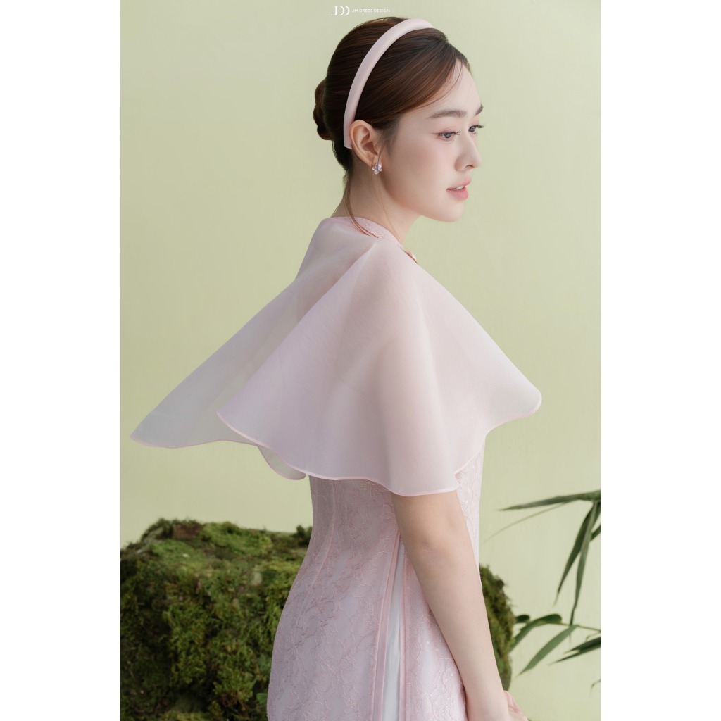 Bờm Tóc Mặc Cùng Áo Dài, Mấn Trơn & Mấn Đính Hạt Tiểu Thư Dự Tiệc PK05.2510 / PK06.2510 Thiết Kế Bởi JM Dress Design