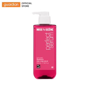 Dầu Gội Giúp Tóc Suôn Mượt Và Dễ Vào Nếp, Giữ Nếp 24h Mise En Scene Perfect Serum Styling Shampoo 530ml