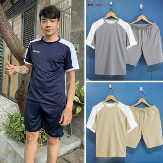 Bộ Đồ Nam MRO Cổ Tròn Tay Ngắn, Bộ Thể Thao Nam Chất Liệu Thun Lưới Mè Thấm Hút Mồ Hôi K1