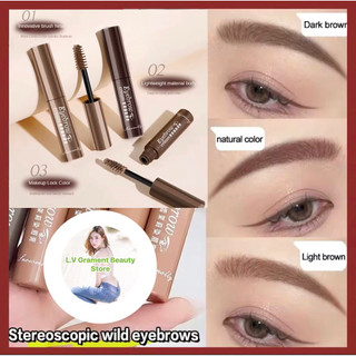 Mascara gel kẻ lông mày 3 màu sắc sáng tạo bền lâu không thấm nước makeup vẻ đẹp trẻ trung