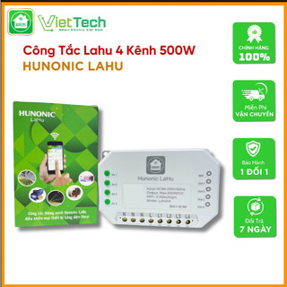 Công Tắc Wifi Lahu, Công Tắc Hẹn Giờ Không Cần Internet RTC Hunonic, Công Suất Lên Đến 4000W - LAHU