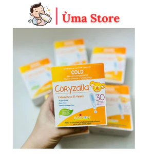 Muối uống vi lượng đồng căn Coryzalia Boiron hộp 30 ống gảm chảy mũi cho trẻ từ 1 tháng đến 11 tuổi Canada date xa