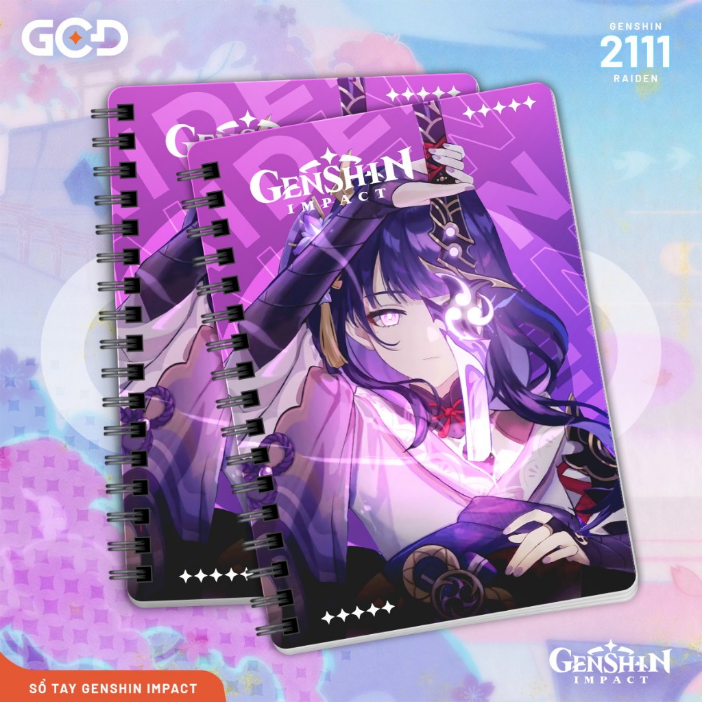 Sổ tay LITE A6 A5 Genshin Impact V2 sổ kẻ ngang - GCD Shop | Shopee ...