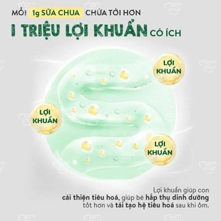 Sữa chua sấy Mămmy cho bé nguyên chất, táo, tổ yến, dâu, chuối hỗ trợ tiêu hóa bé từ 6 tháng